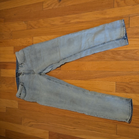 Good Pre-Owned Cond RVCA Light Blue Dagger Jeans W 34" L 32" - Picture 6 of 6